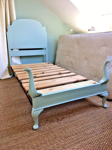 Antique pair art deco painted - art,