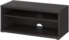 TV Bench, Dark Brown-Black Furniture IKEA Mosjo assembled good condition