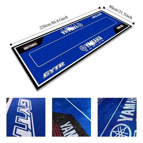 Blue garage floor pit mat - floor,