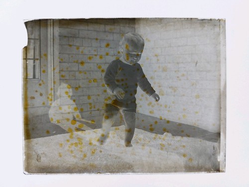 Antique glass slide - antique,