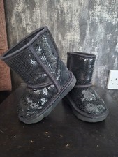 Toddler Girls Black Sequined