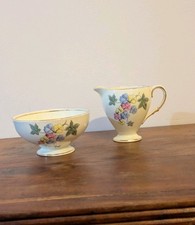 Vintage  / Antique EB Foley Bone China sugar Bowl and Creamer Made in England