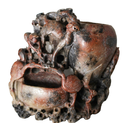 Chinese soapstone carving - soapstone,