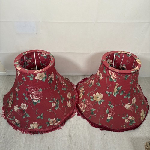 Pair vintage large floral - pair, of
