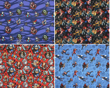 Cotton Fabric Marvel Avengers Spider-man Iron Man Venom Ant-man Kids Craft 55"