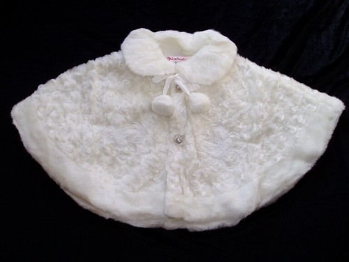 Girls ivory faux fur - girls,