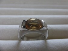 CITRINE SOLITAIRE RING. STONE