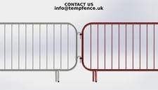 Red & white crowd barrier -