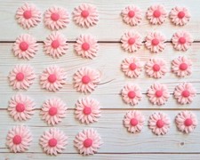 (02) 30 x Pink Edible Daisies