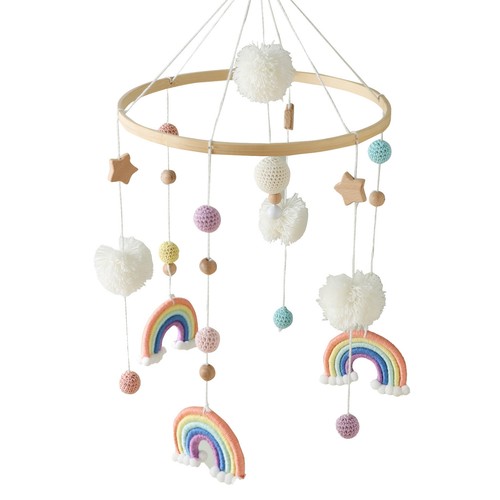 Baby mobile with - mobile, wooden