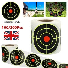 100/200X Splatter Targets Shooting 3" Reactive Target Sticker Self Adhesive Roll