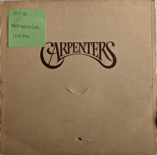 Carpenters self titled vinyl - carpenters,