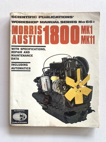 Morris austin car manual 1800 - car,