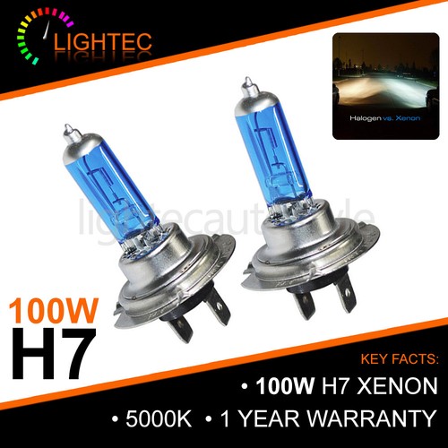 100w hid white xenon - h7,