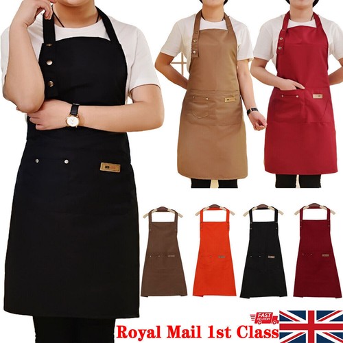 Denim canvas pockets apron - denim,