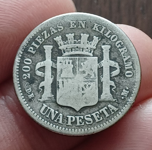 1870 spain espana - 1870, peseta