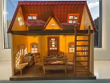Sylvanian Families furnished Cosy Cottage starter home & EXTRAS; 20+ PIECES