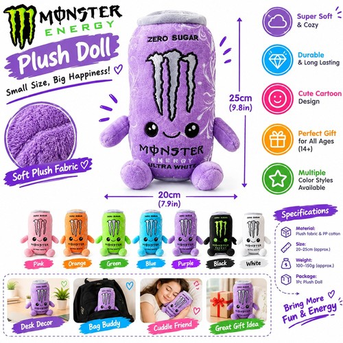 Monster energy can - can, plush