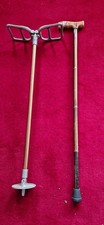 2x Walking Sticks - 1 with foldable seat