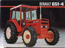 RENAULT "651-4" Tractor Brochure Leaflet