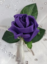 Wedding Flowers Ivory Purple