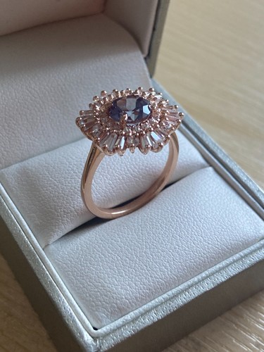 Rose gold plated sterling - plated,