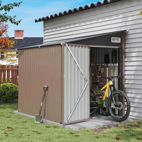 Aoxun 8x6ft lean - 8x6ft, shed