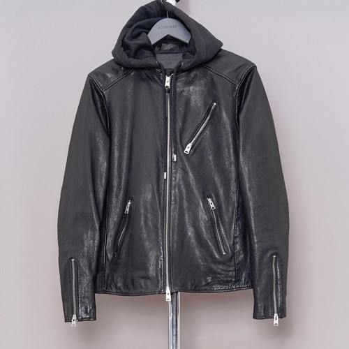 All saints leather - jacket, mens