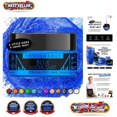 Gourmet blue luster dust - blue, 7g