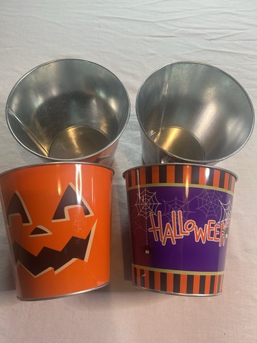 Four halloween buckets - four,