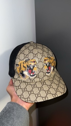 Gucci beige tiger cap - beige, m