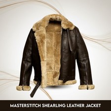 100%  Leather Men's  RAF B3