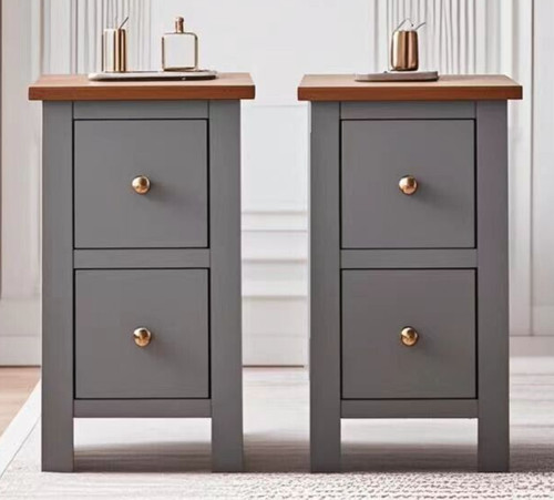 Set grey bedside - of, 2