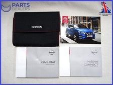 GENUINE NISSAN QASHQAI 2017-2021 OWNERS MANUAL HANDBOOK AUDIO MANUAL WALLET PACK