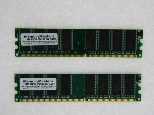 2gb 2x1gb pc3200 ddr - 2x1gb,