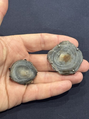 Signed ola gorie silver geode - ola,