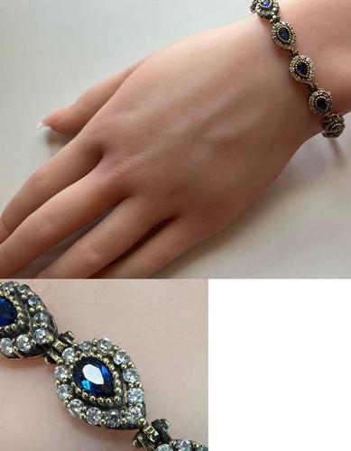 Real white blue sapphire - sapphire, 14k