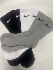 2025 Nike Dri-Fit Mens Womens Everyday 3-6 Pairs Cushioned Gym Sports Crew Socks