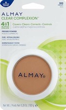 Almay Clear Complexion Pressed Powder 4 in 1 Blemish Eraser. MEDIUM #300