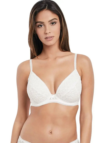 Lightly padded plunge bra - lightly,