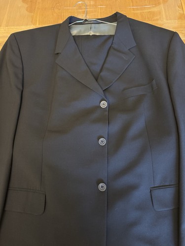Men black tom english - english, suit