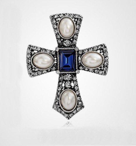 Royal cross brooch vintage