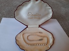 Rosita Simulated Pearl Necklace with Case