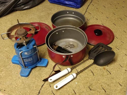 Gas camping stove and - gas,
