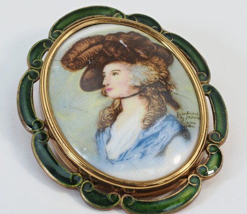 Limoges porcelain portrait - limoges,