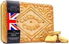 Giant Custard Cream Biscuits
