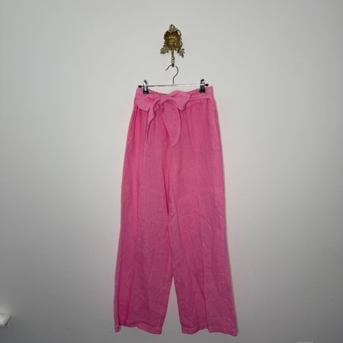 Zara linen pink belted - linen, m