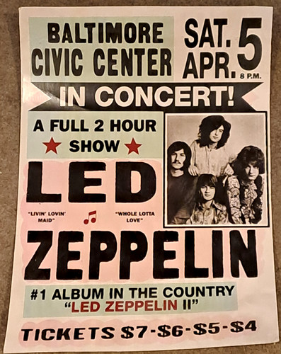 Led zeppelin 1969 baltimore - zeppelin:,