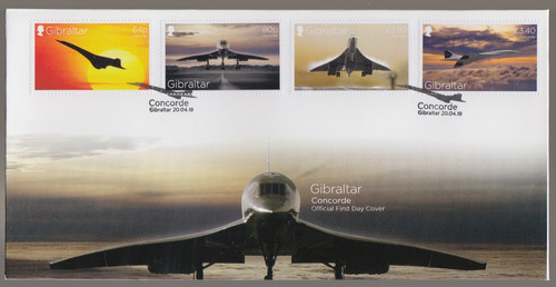 Gibraltar 2019 fdc concorde - 2019,