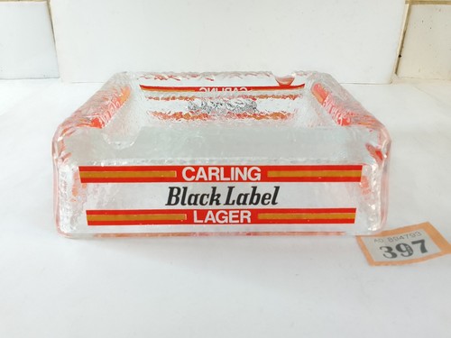 Vintage glass ashtray - glass,